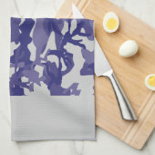 Blue Camouflage Theedoek (Quarter Fold)