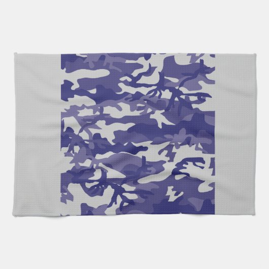 Blue Camouflage Theedoek (Horizontaal)