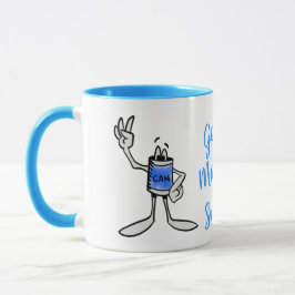 Blue Can Creature Coffee Mug Mok