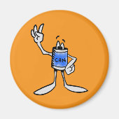 Blue Can Creature Kitchen Fridge Magnet Magneet (Voorkant)