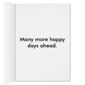 Blue Canterbury Bells Vine Flowers Carte de sympat (Intérieur (Droit))