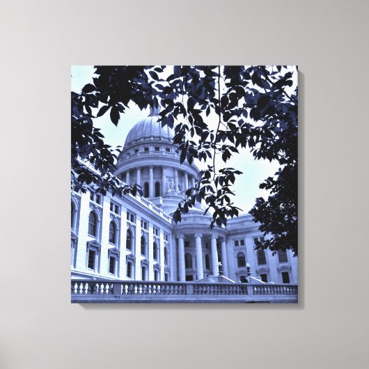 Blue Capitol Canvas Afdruk (Voorkant)