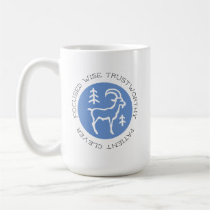 Blue Capricorn Zodiac Star Sign Personality Trait Koffiemok