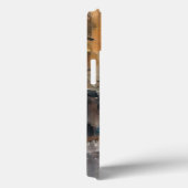  Blue Car in Foggy Cityscape Case-Mate iPhone Case (Achterkant / Rechts)