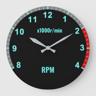 Blue Car Tachometer Klok Auto Mechanische Garage