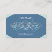 Blue Car Wash Client Loyauté Cartes de récompense (Devant)