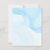 Blue Caribbean Wedding Details Kaart (Achterkant)