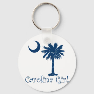 Blue Carolina Girl Palmetto Sleutelhanger