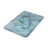 Blue Carp Koi Fish Badmat (Gekanteld)