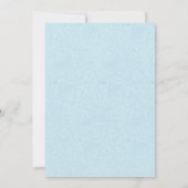 Blue Carriage Baby Boy Photo Faire-part de naissan (Dos)