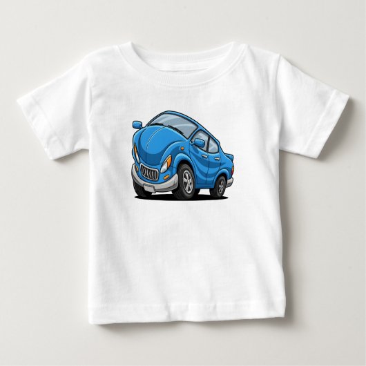 Blue Cartoon Car (Voorkant)