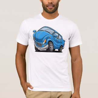 Blue Cartoon Car T-shirt