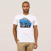 Blue Cartoon Car T-shirt (Voorkant volledig)