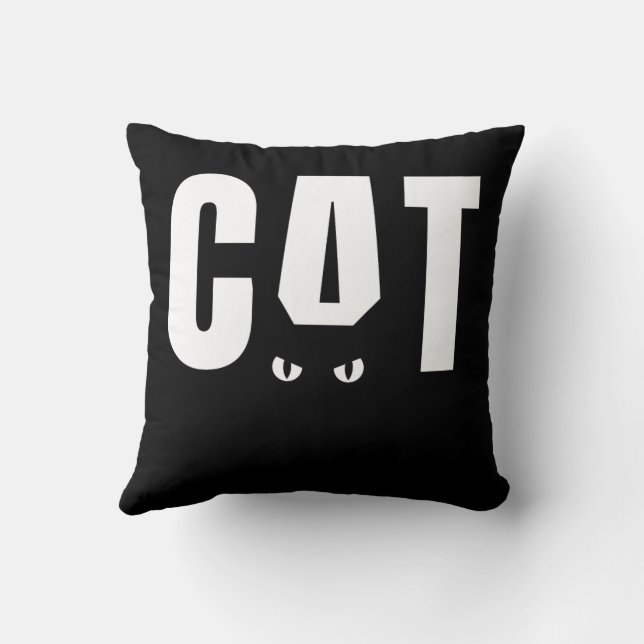 Blue Cat Art Carré Coussin - Cosy (Verso)