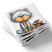 Blue Cat Cookies Christmas Magnet Magneet