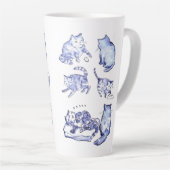 Blue Cat Cup Latte Mok (Rechterhoek)