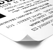 Blue Cat, Pet Store en Groomers Adverteren Poster (Hoek)