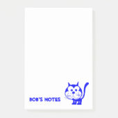 Blue Cat Post-It Notes (Voorkant)