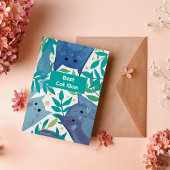 Blue Cats & branches Meilleure maman chat Carte de