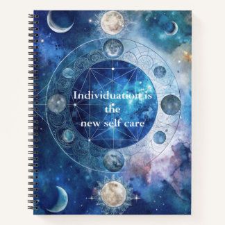 Blue Celestial Jung Geïnspireerde Individuatie Notitieboek