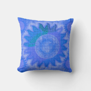 Blue Celestial Sun Kussens
