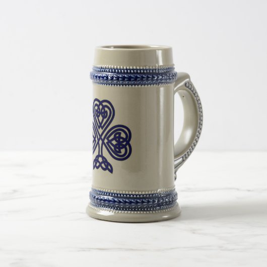 Blue Celtic Design 2 Stein Mug (Devant droit)