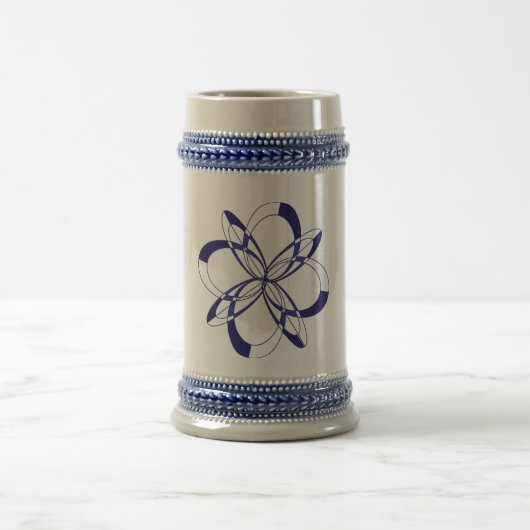 Blue Celtic Design Stein Mug (Centre)