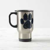 Blue Celtic Pawprint Travel Mug Reisbeker (Links)