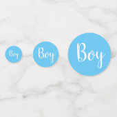 Blue C'est un garçon Confetti Baby Genre Reveal (Derrière)