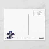 "Blue Chained" Gothic Fairy Art Briefkaart (Achterkant)