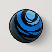 Blue Chakra Button (Voorkant)