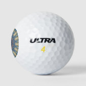 Blue Chakra Kaleidoscope Eye Thunder_Cove Golfballen (Logo)