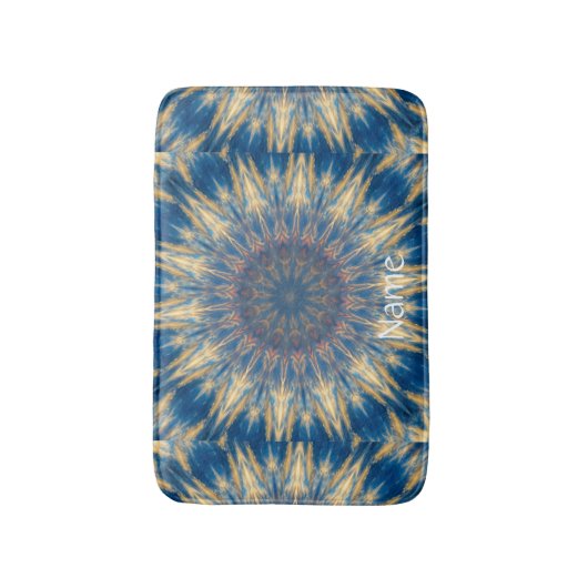 Blue Chakra Kaleidoscope Thunder_Cove Badmat (Voorkant Verticaal)