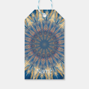 Blue Chakra Kaleidoscope Thunder_Cove Cadeaulabel