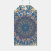 Blue Chakra Kaleidoscope Thunder_Cove Cadeaulabel (Achterkant)