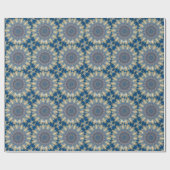 Blue Chakra Kaleidoscope Thunder_Cove Cadeaupapier (Vlak)
