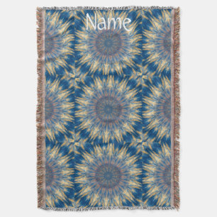Blue Chakra Kaleidoscope Thunder_Cove Deken