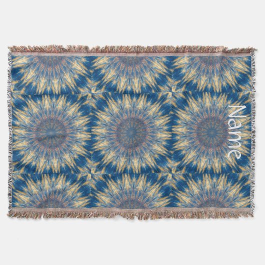Blue Chakra Kaleidoscope Thunder_Cove Deken (Voorkant)