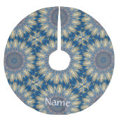 Blue Chakra Kaleidoscope Thunder_Cove Kerstboom Rok (Voorkant)
