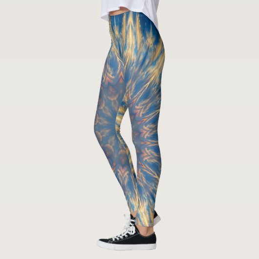 Blue Chakra Kaleidoscope Thunder_Cove Leggings (Links)
