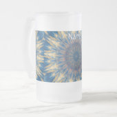 Blue Chakra Kaleidoscope Thunder_Cove Matglas Bierpul (Voorkant links)