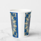 Blue Chakra Kaleidoscope Thunder_Cove Papieren Bekers (Rechts)