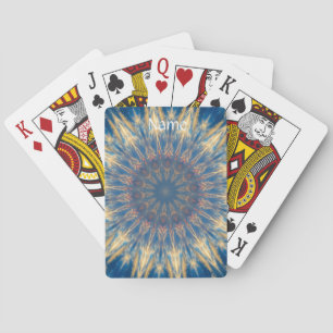 Blue Chakra Kaleidoscope Thunder_Cove Pokerkaarten