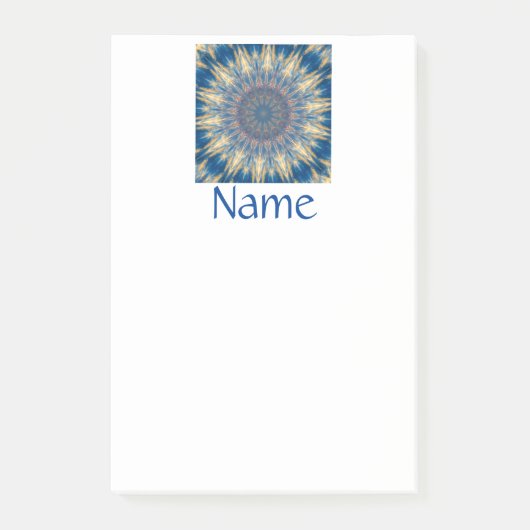 Blue Chakra Kaleidoscope Thunder_Cove Post-it® Notes (Voorkant)