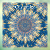 Blue Chakra Kaleidoscope Thunder_Cove Raamsticker (Vel 3)