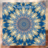 Blue Chakra Kaleidoscope Thunder_Cove Raamsticker (Vel 2)