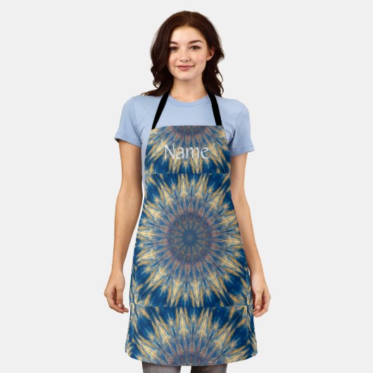 Blue Chakra Kaleidoscope Thunder_Cove Schort (Gedragen)