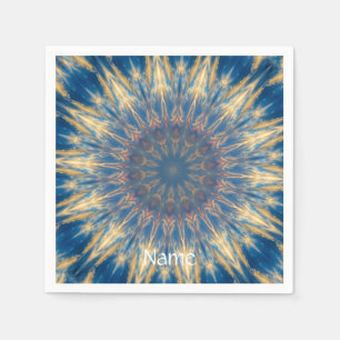 Blue Chakra Kaleidoscope Thunder_Cove Servet