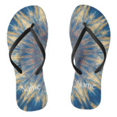 Blue Chakra Kaleidoscope Thunder_Cove Teenslippers (Voetbed)