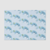 Blue Chameleon Pattern-document Tissuepapier (Voorkant)